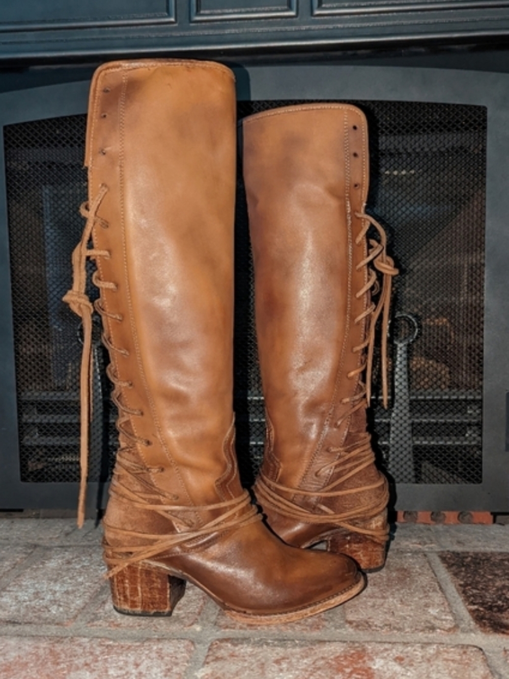 FreeBird Coal Tan Boots size 6